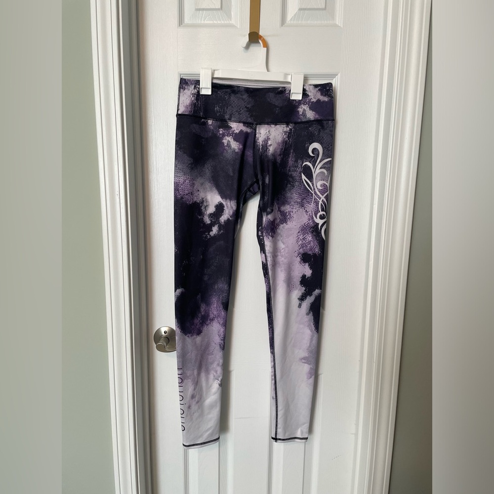Younique Black and Purple athletic gym Leggings